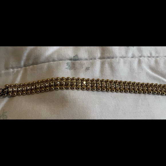 RW&CO Gold and Silver Rhinestone Choker - Picture 15 of 16